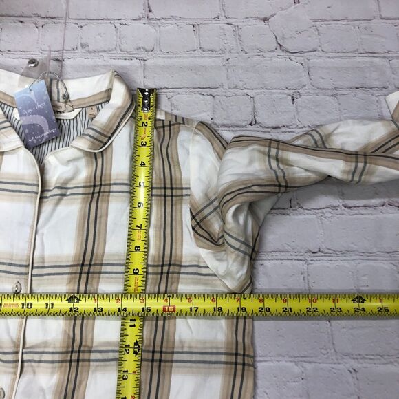 NWT Soft Surroundings Cozy & Cheer Pajama Sleep Dress Small Plaid B272 -1 - Picture 4 of 15